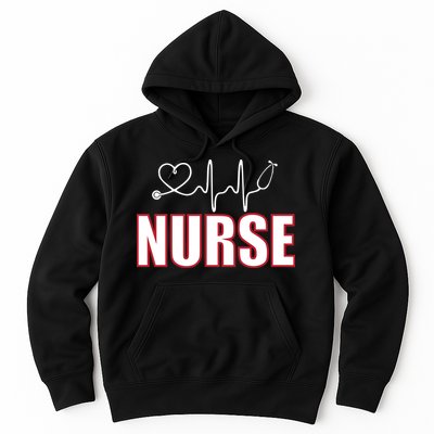 Nurse Heartbeat Logo Hoodie