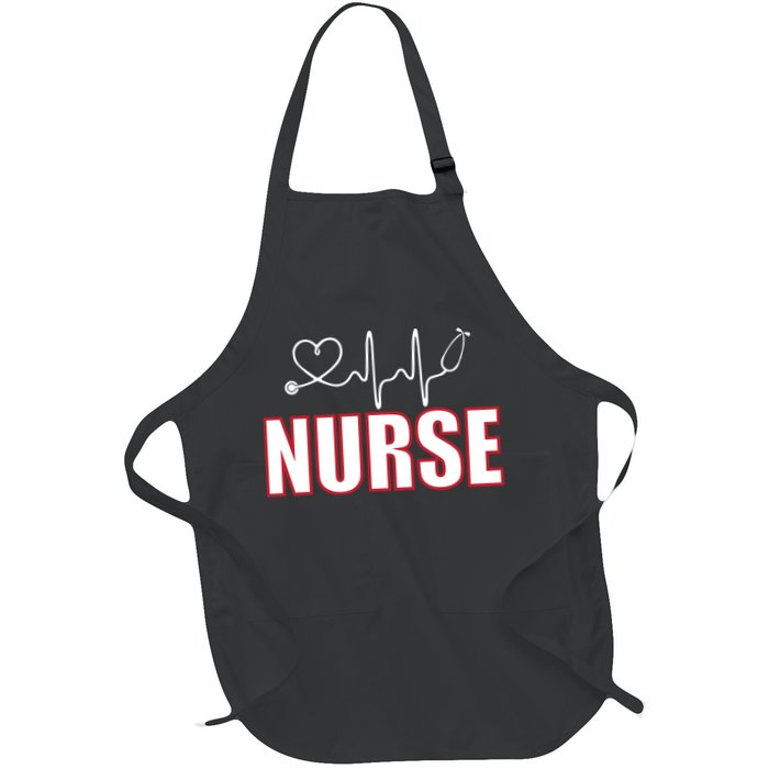 Nurse Heartbeat Logo Apron