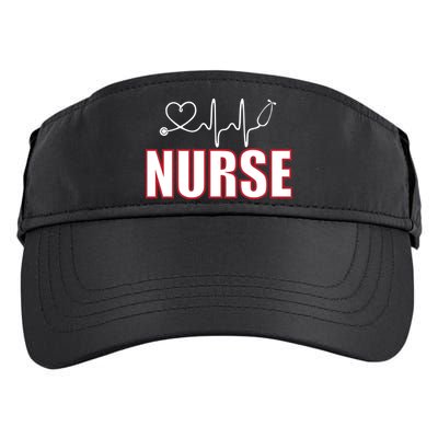 Nurse Heartbeat Logo Adult Drive Performance Visor