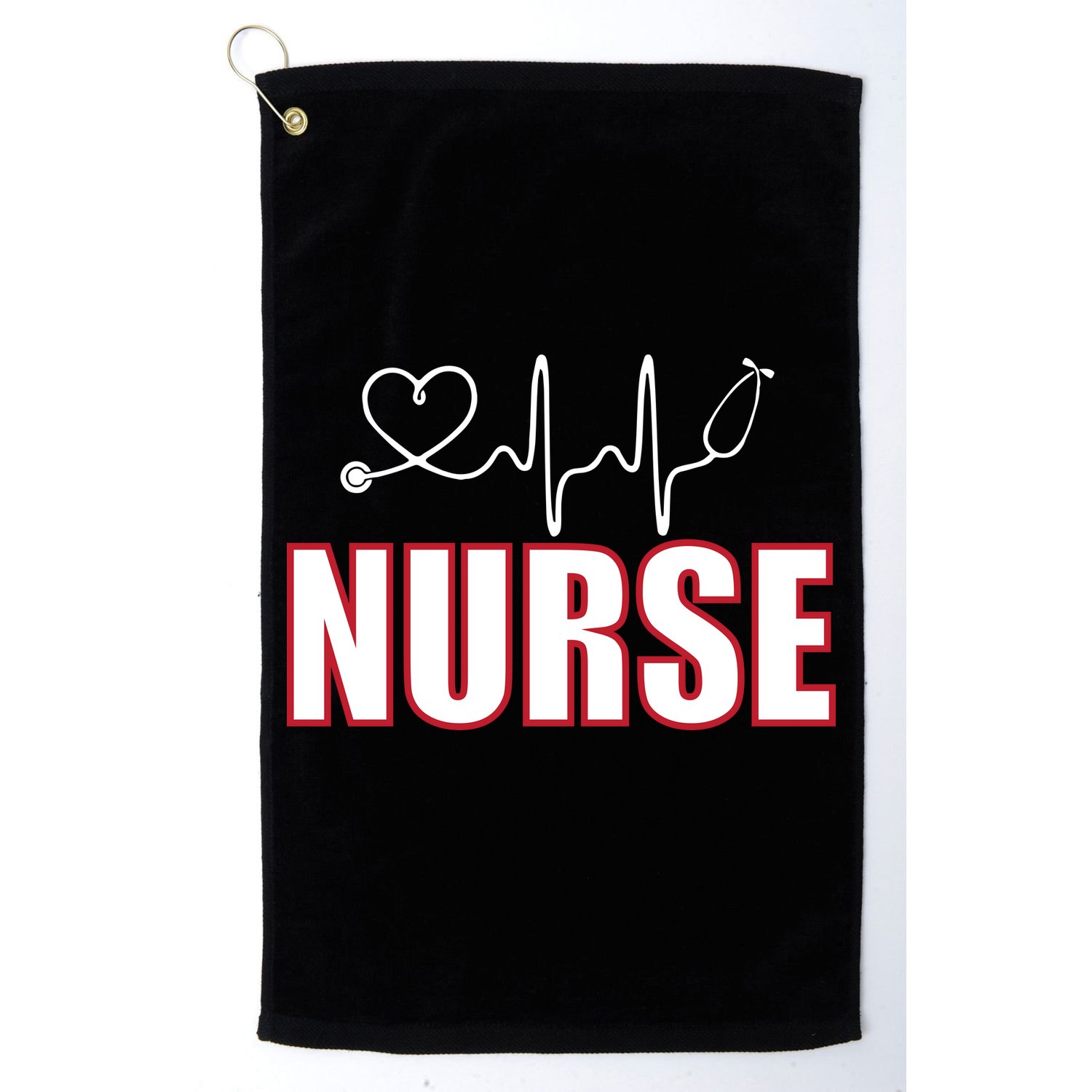 Nurse Heartbeat Logo Golf Towel