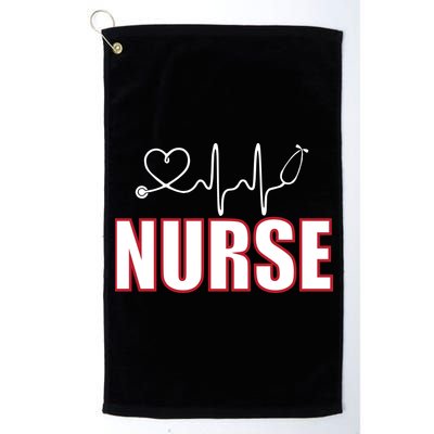 Nurse Heartbeat Logo Platinum Collection Golf Towel