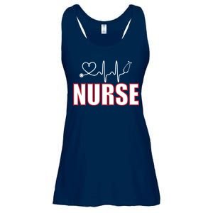 Nurse Heartbeat Logo Ladies Essential Flowy Tank