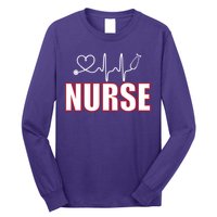 Nurse Heartbeat Logo Long Sleeve Shirt