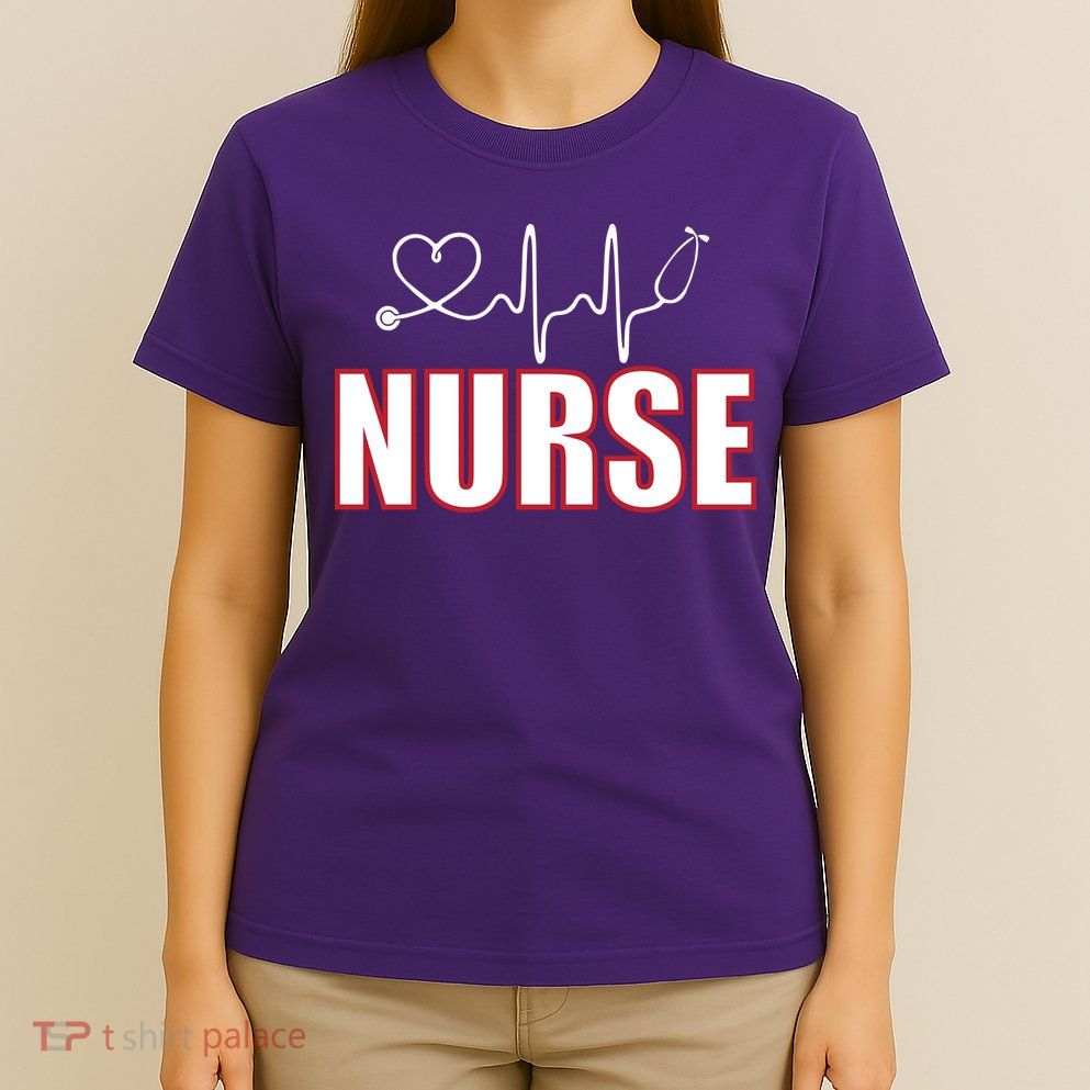 Nurse Heartbeat Logo T-Shirt