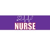 Nurse Heartbeat Logo Bumper Sticker