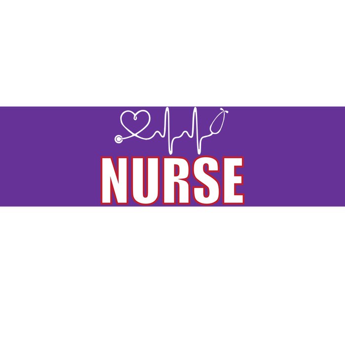 Nurse Heartbeat Logo Bumper Sticker