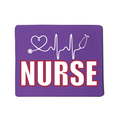 Nurse Heartbeat Logo Mousepad