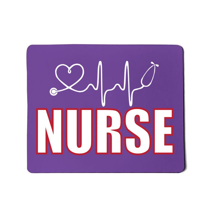 Nurse Heartbeat Logo Mousepad