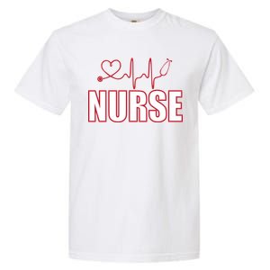 Nurse Heartbeat Logo Garment-Dyed Heavyweight T-Shirt