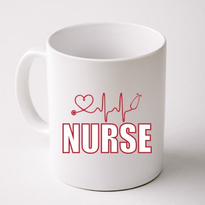 Nurse Heartbeat Logo Coffee Mug