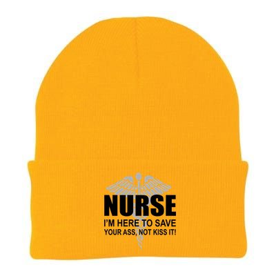 Nurse I'm Here To Save Your Ass Not Kiss It Knit Cap Winter Beanie