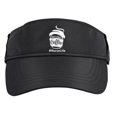 Nurse Life Coffee First Adult Drive Performance Visor