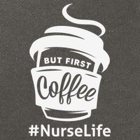 Nurse Life Coffee First Cotton Canvas Backpack