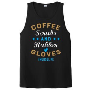 Nurse Life Coffee Scrubs and Rubber Gloves PosiCharge Competitor Tank