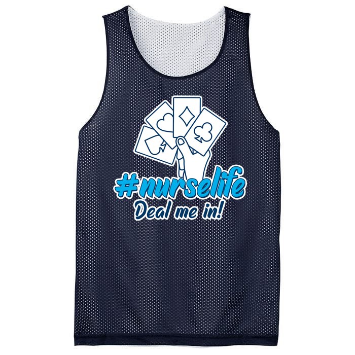 Nurse Life Deal Me In Mesh Reversible Basketball Jersey Tank