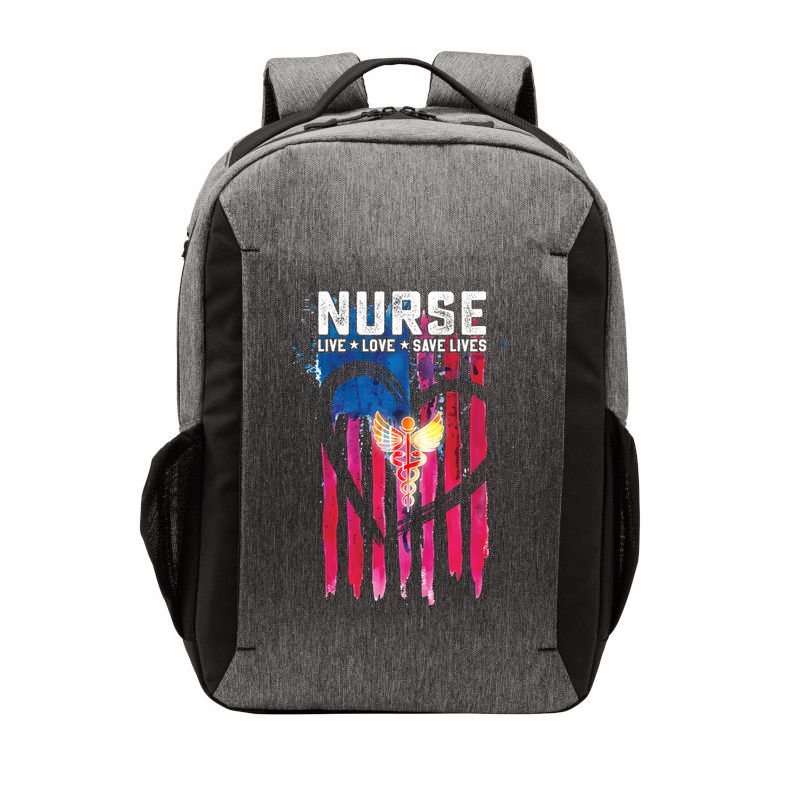Nurse Live Love Save Lives Flag  Vector Backpack