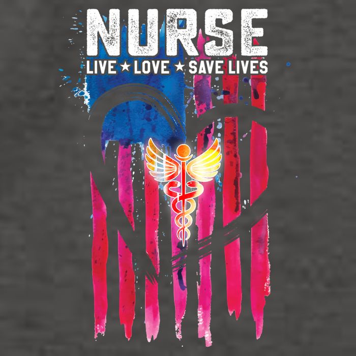 Nurse Live Love Save Lives Flag  Vector Backpack