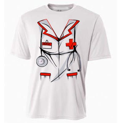 Nurse Medical Costume Suit Cooling Performance Crew T-Shirt