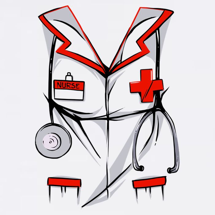 Nurse Medical Costume Suit Cooling Performance Crew T-Shirt