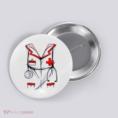 Nurse Medical Costume Suit Button