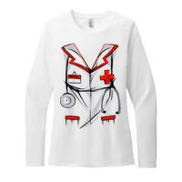 Nurse Medical Costume Suit Womens CVC Long Sleeve Shirt