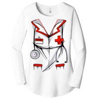 Nurse Medical Costume Suit Women's Perfect Tri Tunic Long Sleeve Shirt