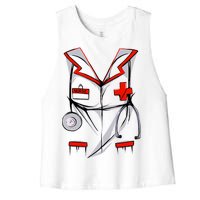 Nurse Medical Costume Suit Women's Racerback Cropped Tank