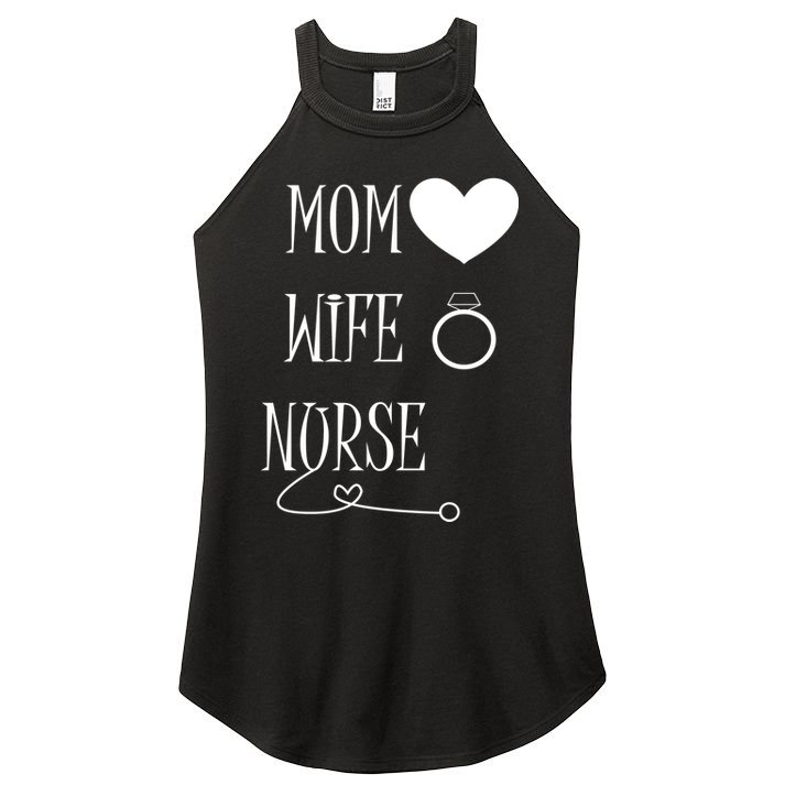 Nurse Mom Women's Perfect Tri Rocker Tank