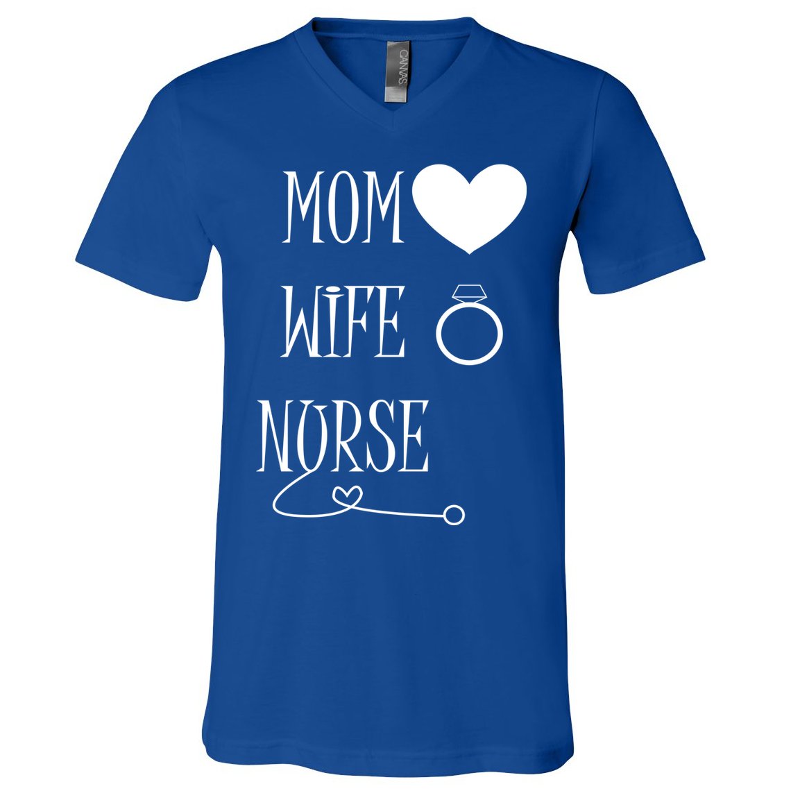 Nurse Mom V-Neck T-Shirt