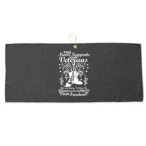 Nurse Supports Our Veterans Large Microfiber Waffle Golf Towel