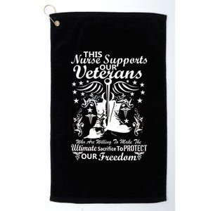 Nurse Supports Our Veterans Platinum Collection Golf Towel