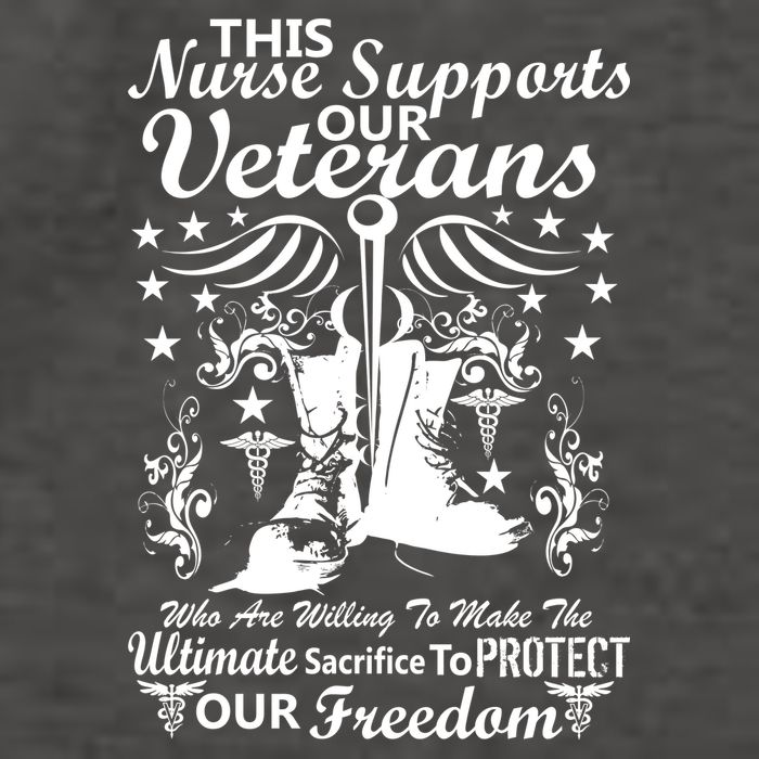 Nurse Supports Our Veterans Vector Backpack