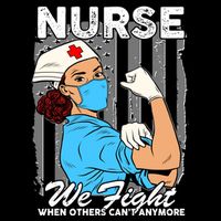 Nurse We Fight When Others Can't Anymore Cropped Pullover Crew