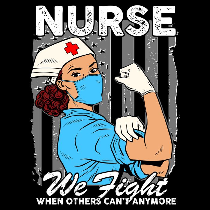 Nurse We Fight When Others Can't Anymore Cropped Pullover Crew