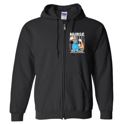 Nurse We Fight When Others Can't Anymore Full Zip Hoodie