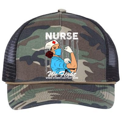 Nurse We Fight When Others Can't Anymore Retro Rope Trucker Hat Cap