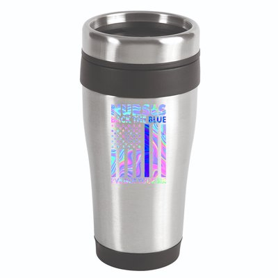 Nurses Back the Blue I've Got Your Six US Flag 16oz Travel Tumbler