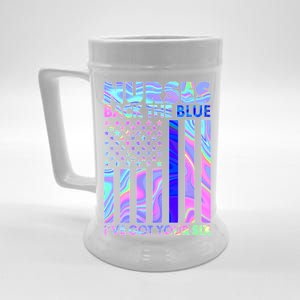 Nurses Back the Blue I've Got Your Six US Flag Beer Stein