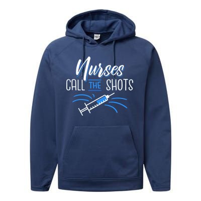 Nurses Call The Shots Performance Fleece Hoodie