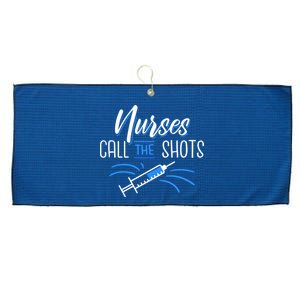 Nurses Call The Shots Large Microfiber Waffle Golf Towel