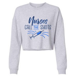 Nurses Call The Shots Cropped Pullover Crew