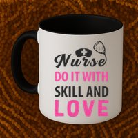 Nurses Do It With Skill And Love Mug