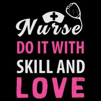 Nurses Do It With Skill And Love Flatbill Hat