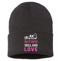 Nurses Do It With Skill And Love Sustainable Knit Beanie