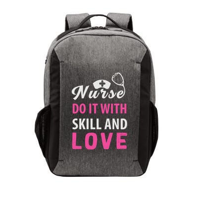Nurses Do It With Skill And Love Vector Backpack
