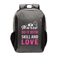 Nurses Do It With Skill And Love Vector Backpack