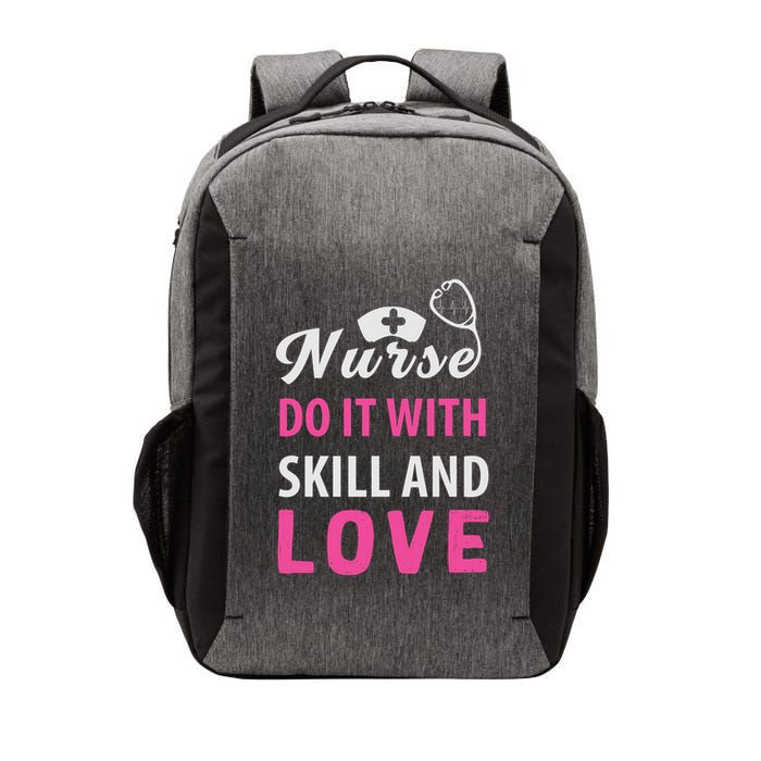 Nurses Do It With Skill And Love Vector Backpack