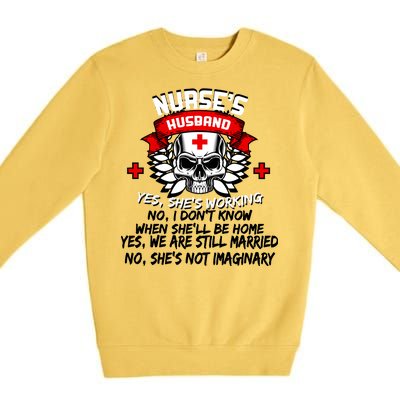 Nurse's Husband Premium Crewneck Sweatshirt