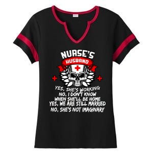 Nurse's Husband Ladies Halftime Notch Neck Tee