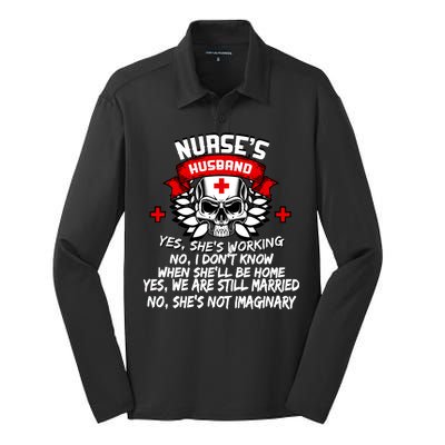 Nurse's Husband Silk Touch Performance Long Sleeve Polo